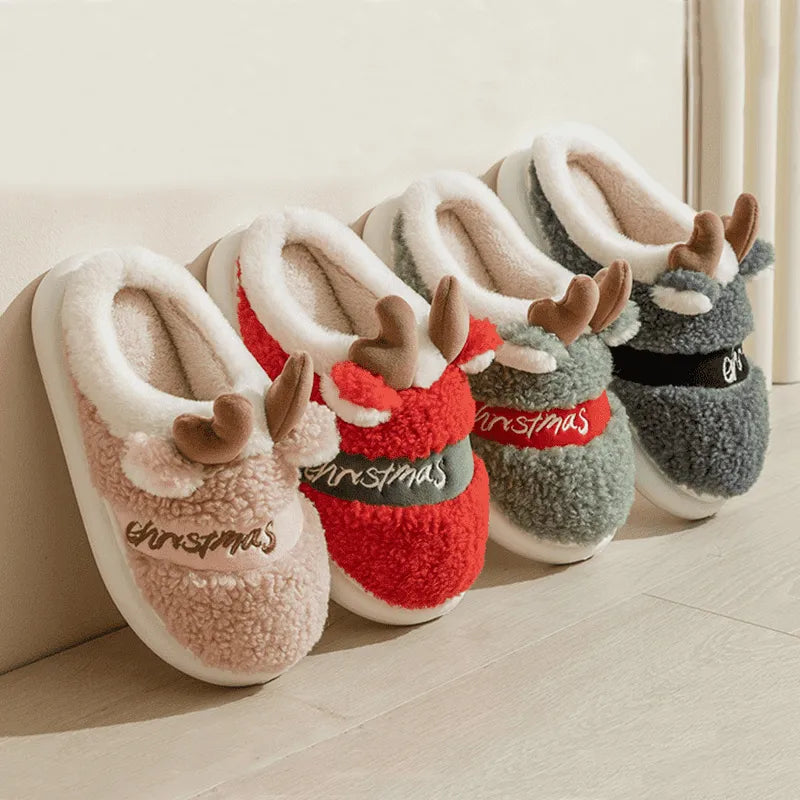 Image Assortiment de Chaussons Rennes de Noël