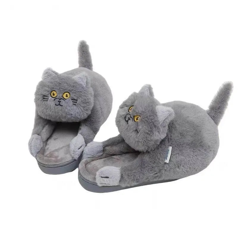 Image Chausson Chat Peureux Gris