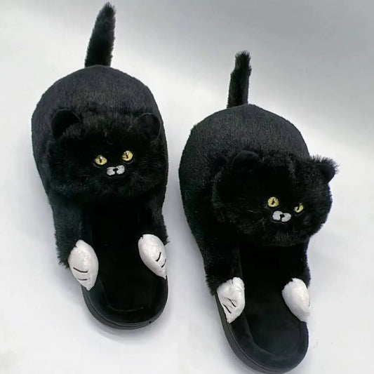 Image Chausson Chat Peureux Noir