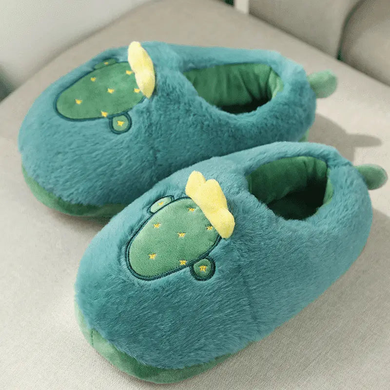 Image Chaussons Cactus Vert Kawaii