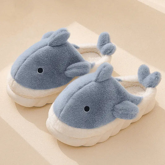 Image Chaussons Dauphin Mignon Bleu