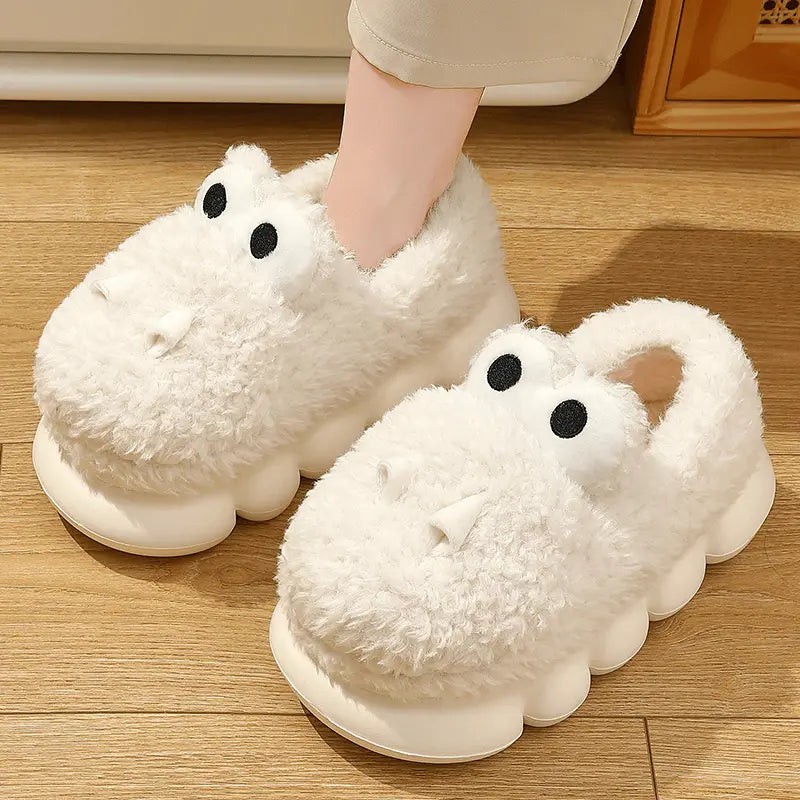 Image Chaussons Dinosaure Kawaii Petit Blanc