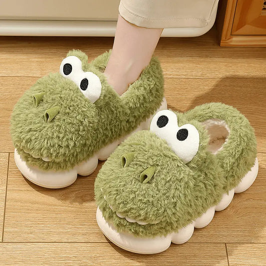 Image Chaussons Dinosaure Kawaii Petit Vert