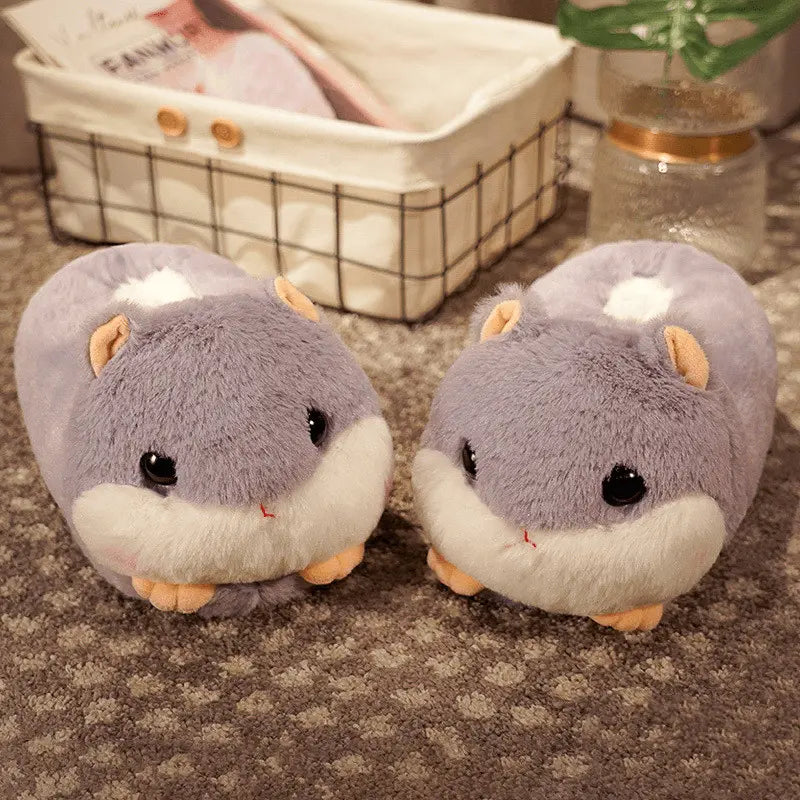 Image Chaussons Hamster Gris