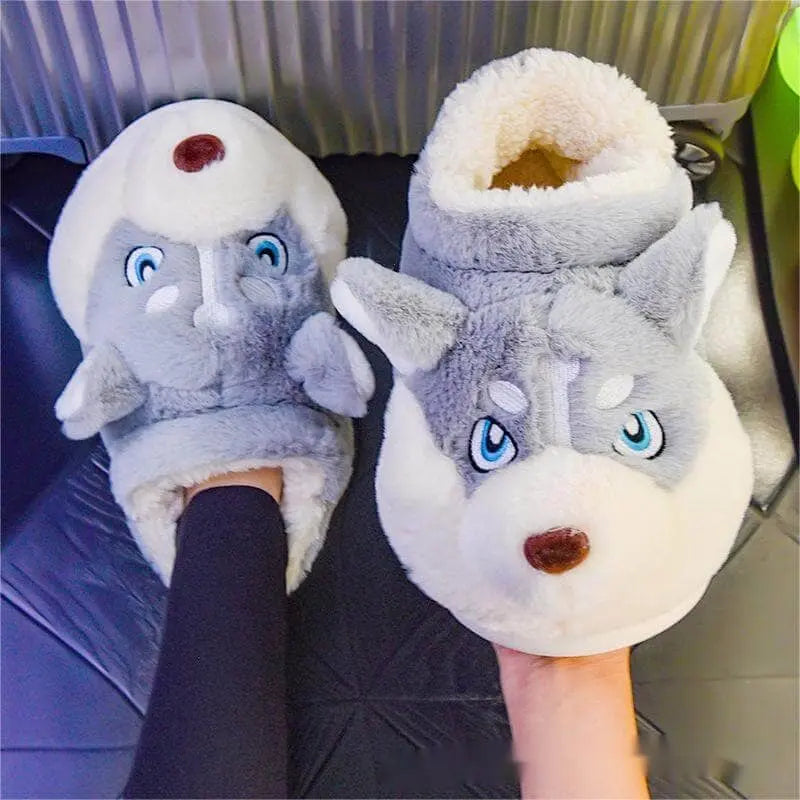 Image Chaussons Husky Gris Clair