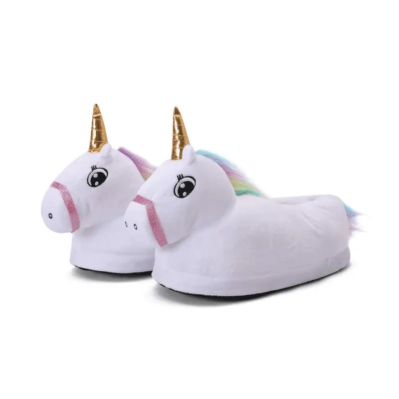 Image Chaussons Licorne Kawaii Blanc