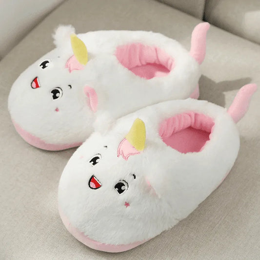 Image Chaussons Licorne Kawaii Heureux