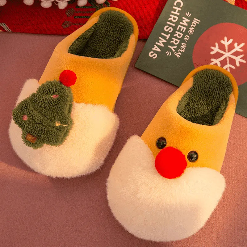 Image Chaussons Père Noël Jaune