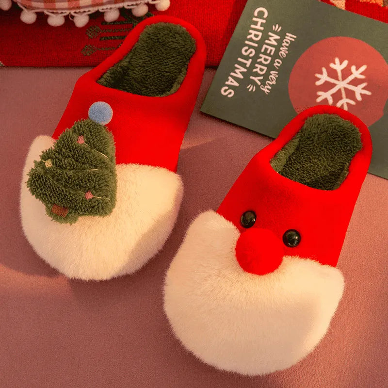 Image Chaussons Père Noël Rouge